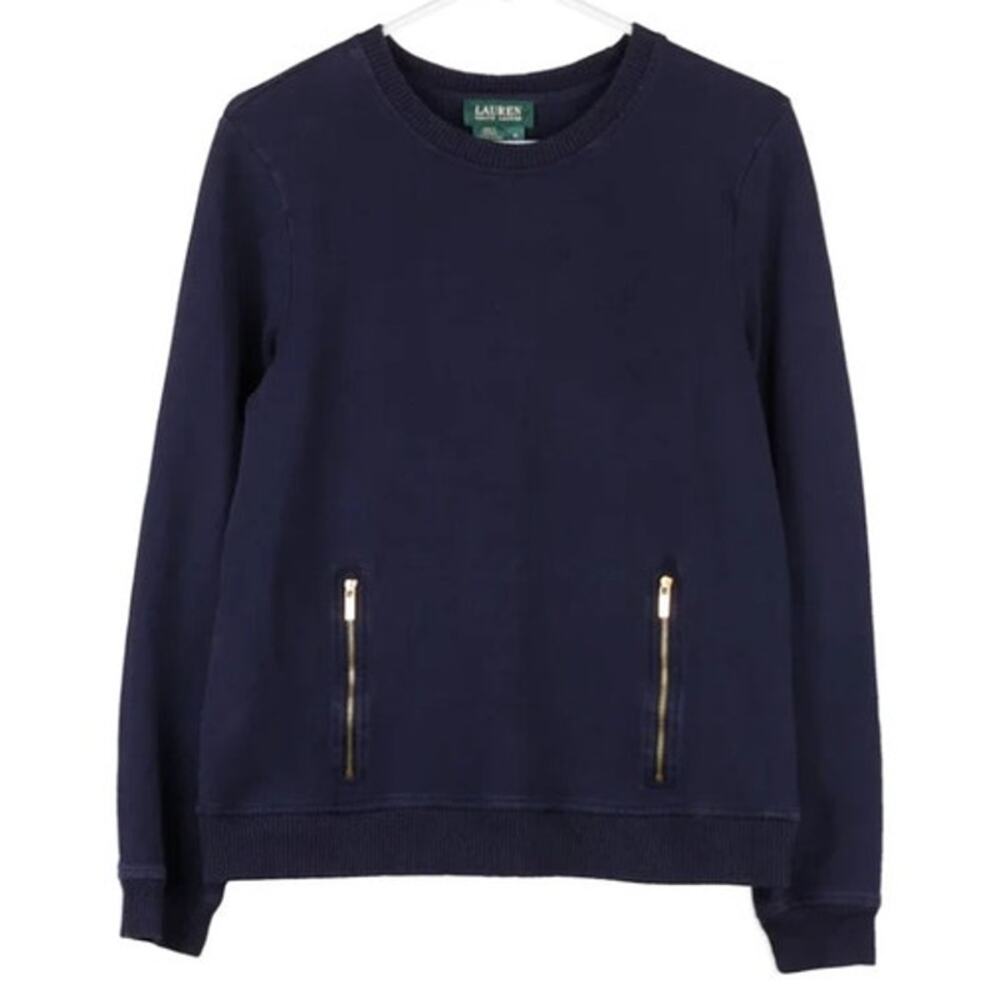 Vintage Ralph Lauren LRL Kangaroo Pocket Sweater L Preppy Cozy Old Money